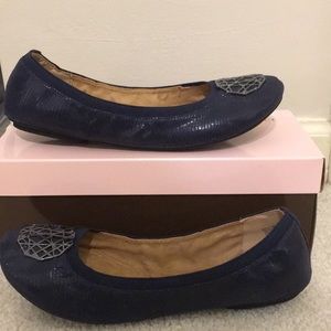 Navy Blue Ballet Flats